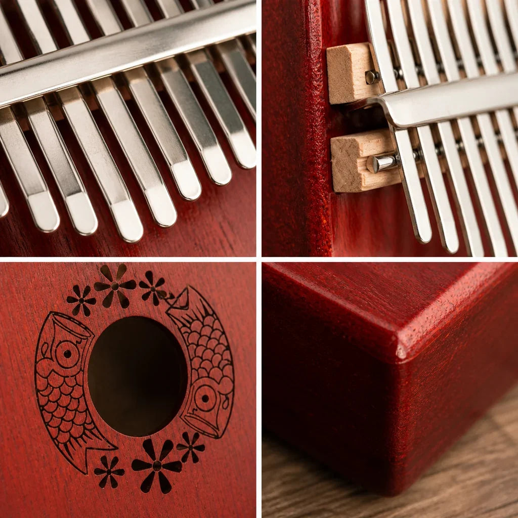 Kalimba 17 Keys - Mahogany, Japanese Design