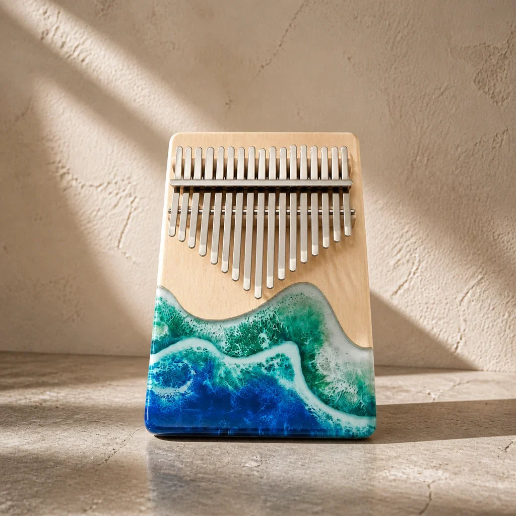 Kalimba 17 or 21 Keys - Beech and Epoxy Resin