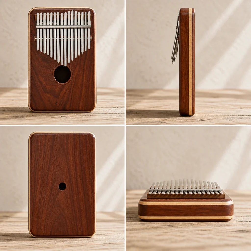 Kalimba 17 Keys - Red Sandalwood and Maple