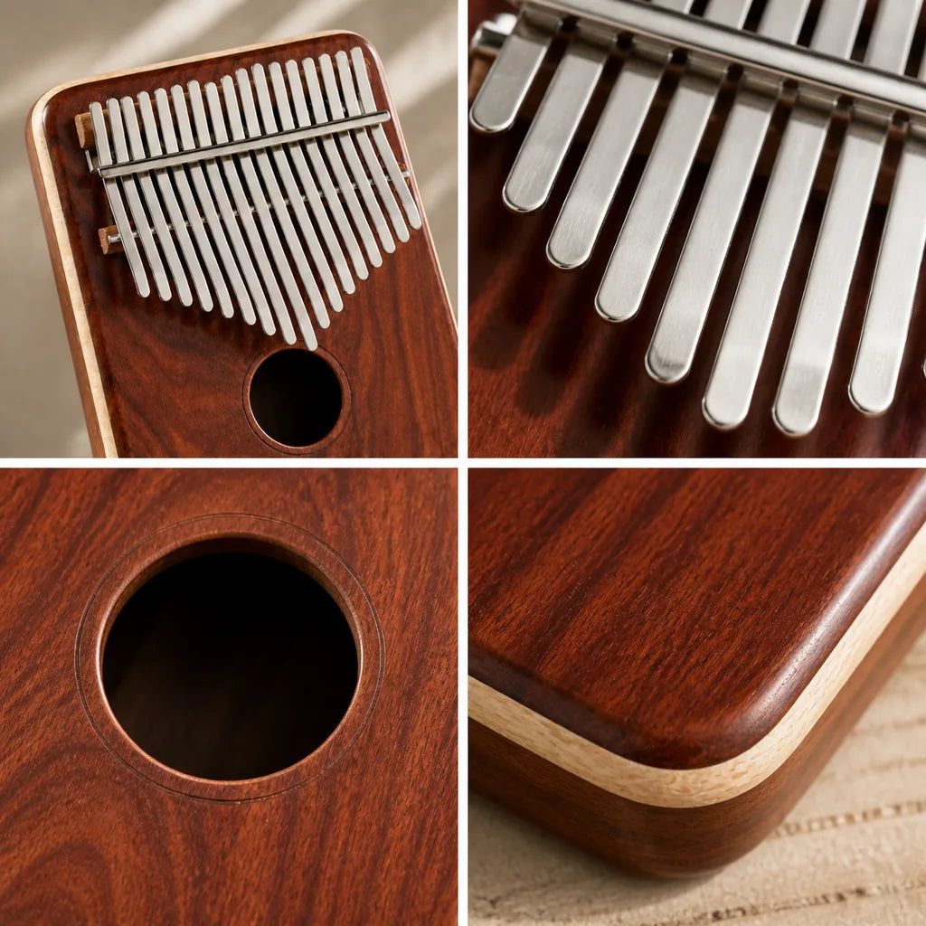 Kalimba 17 Keys - Red Sandalwood and Maple