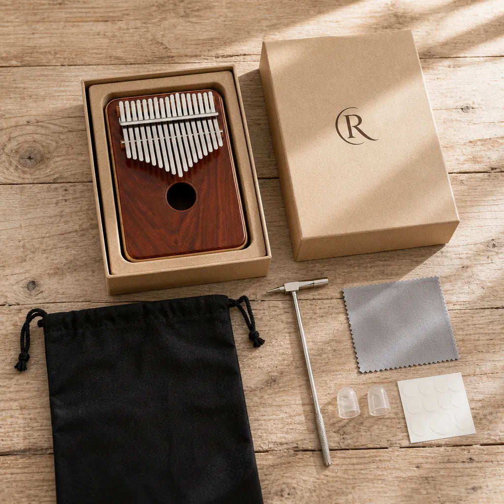 Kalimba 17 Keys - Red Sandalwood and Maple