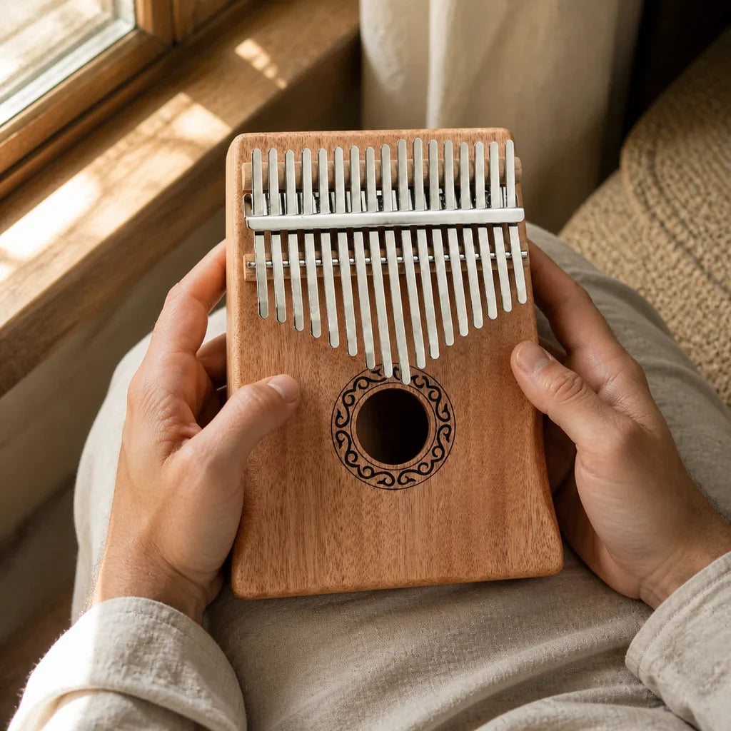 Kalimba 17 Keys - Mahogany, For Meditation