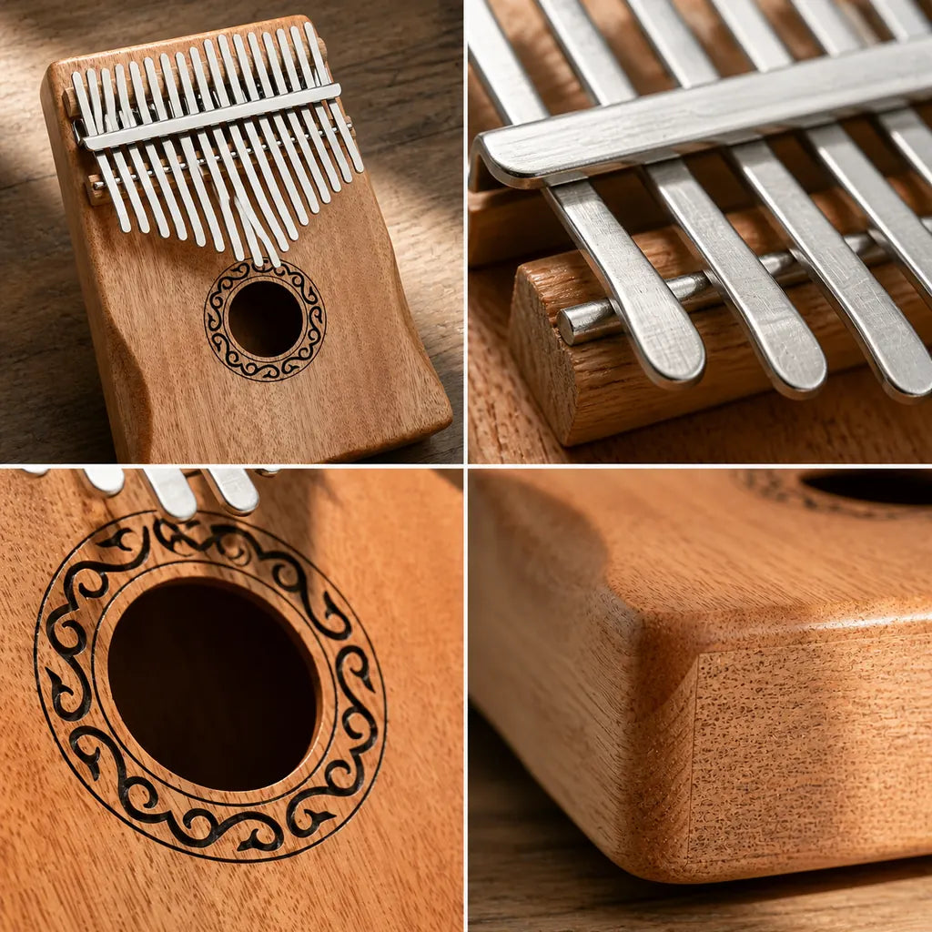 Kalimba 17 Keys - Mahogany, For Meditation
