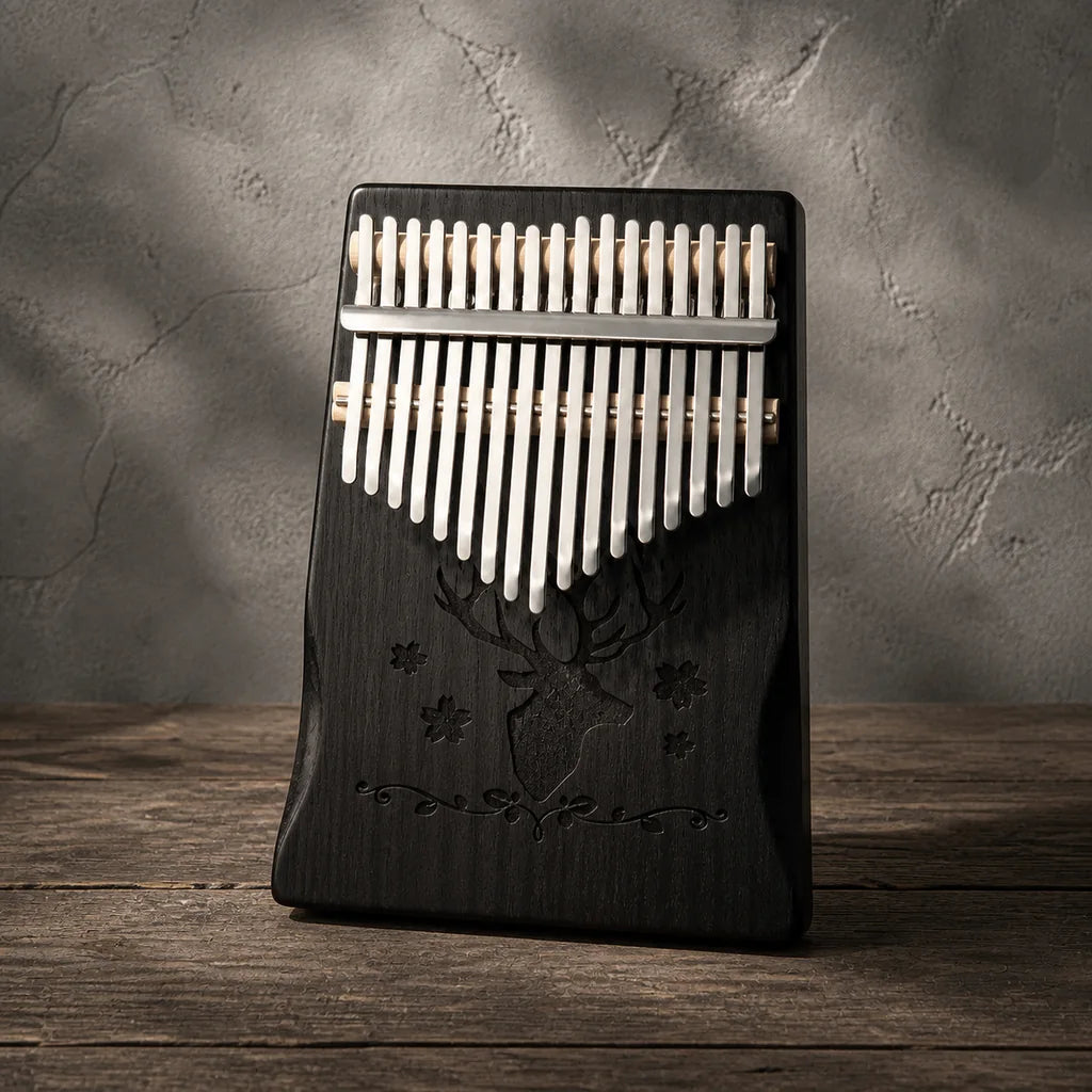 Kalimba 17 Keys - Mahogany, Deer Sound Hole