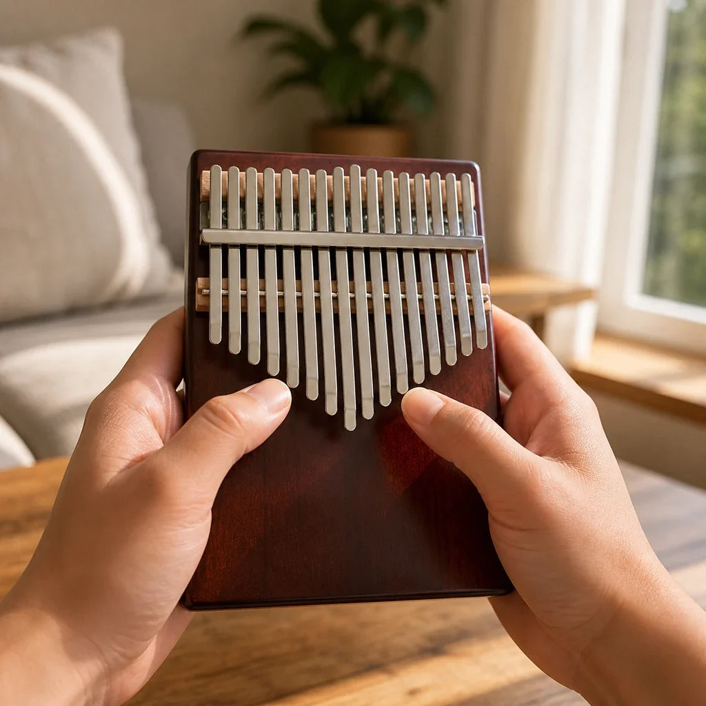 Kalimba 17 Keys - Mahogany, Flat Board Design