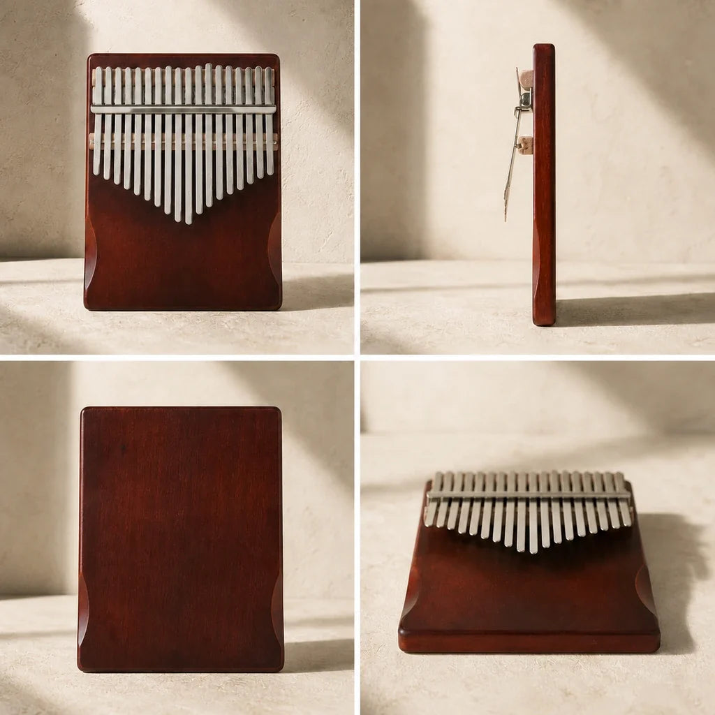 Kalimba 17 Keys - Mahogany, Flat Board Design
