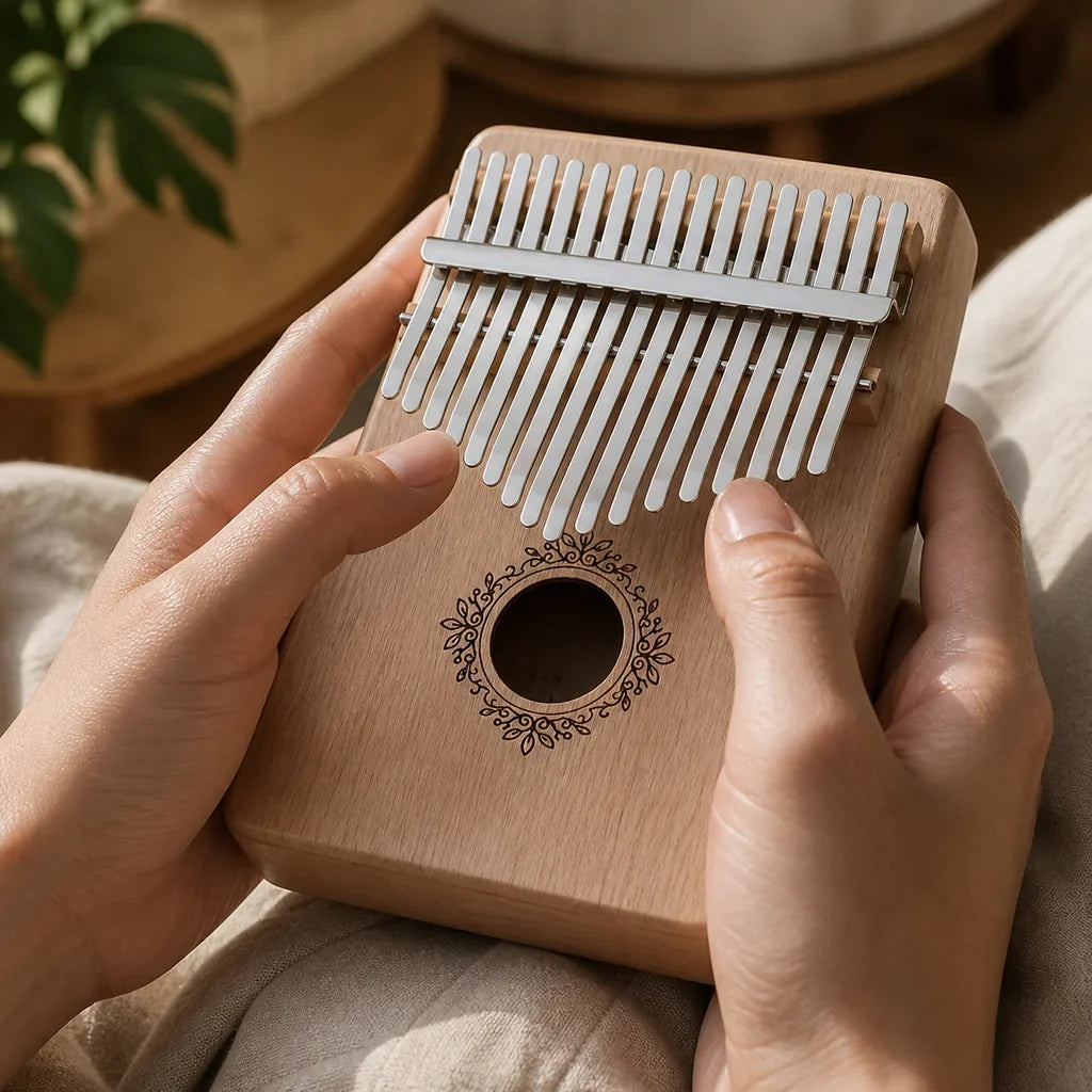 Kalimba 17 Keys - Mahogany, For Relaxation