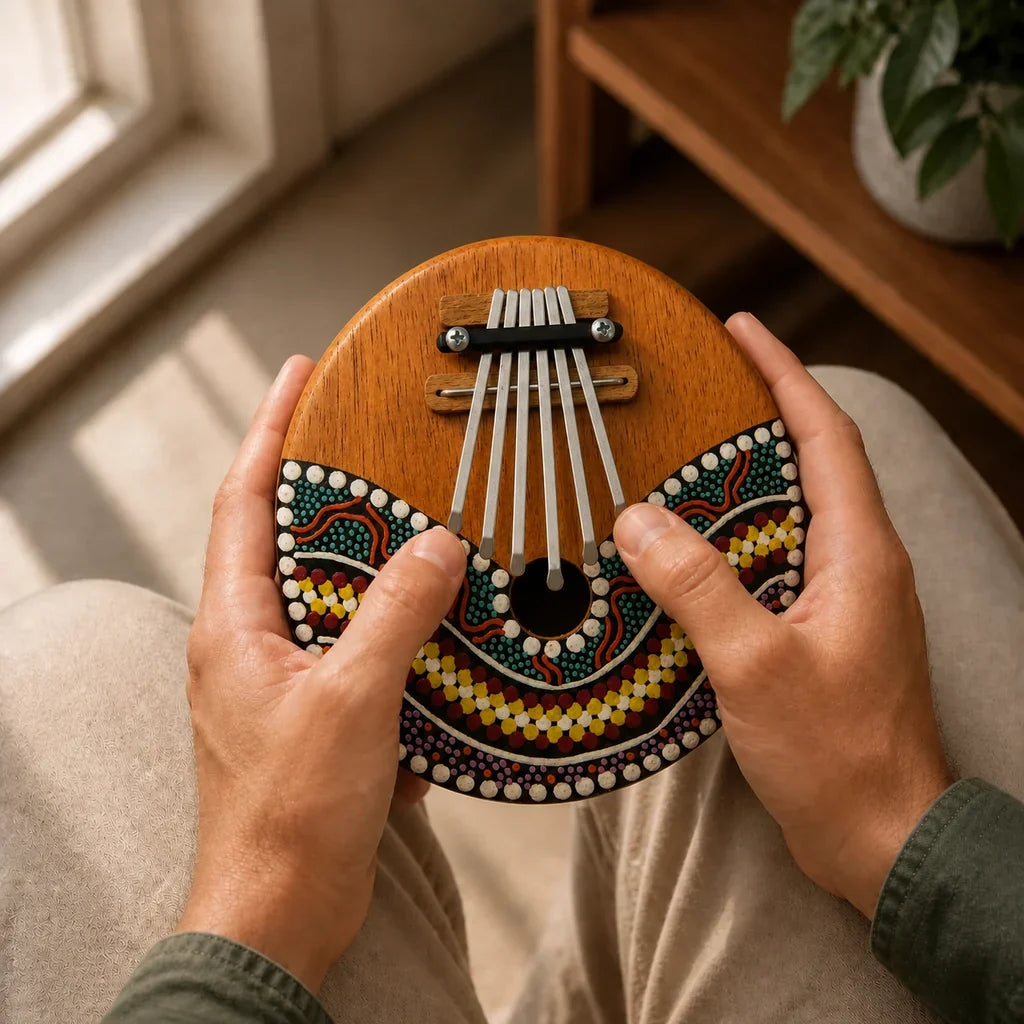 Kalimba 7 Keys - Coconut Shell Body