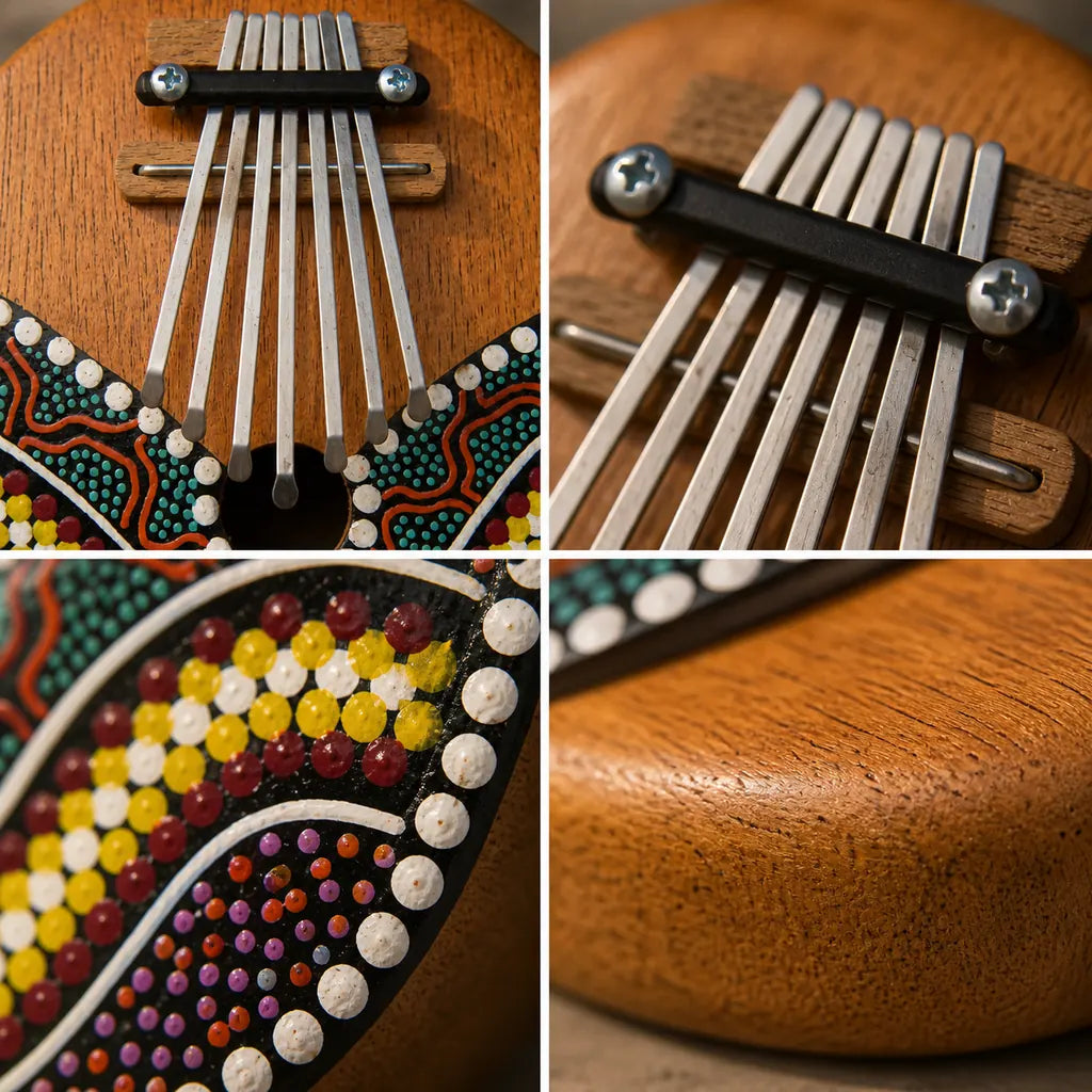 Kalimba 7 Keys - Coconut Shell Body