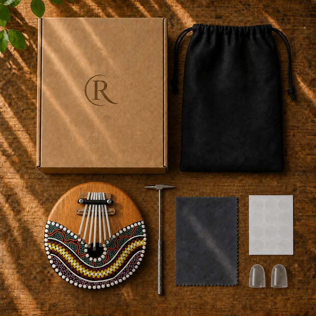 Kalimba 7 Keys - Coconut Shell Body