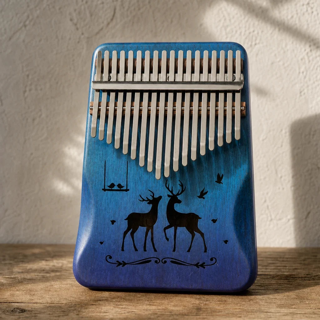 Kalimba 17 Keys - Mahogany, 4 Colours