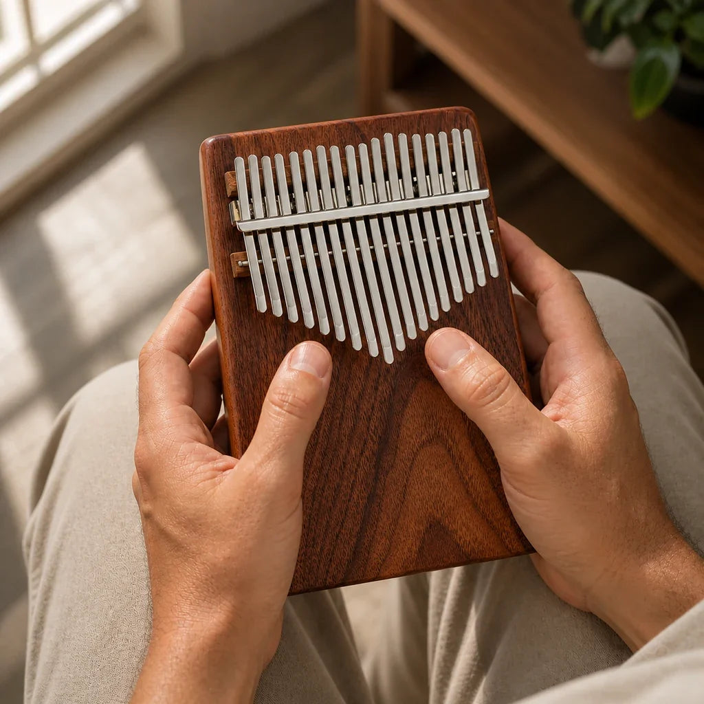 Kalimba 17 Keys - Black Walnut, Handcrafted