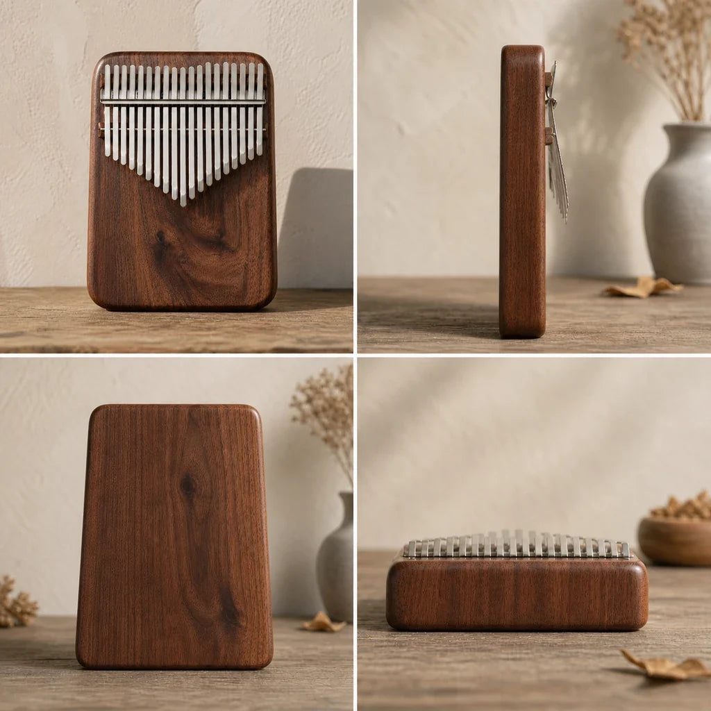 Kalimba 21 Keys - Black Walnut, Professional
