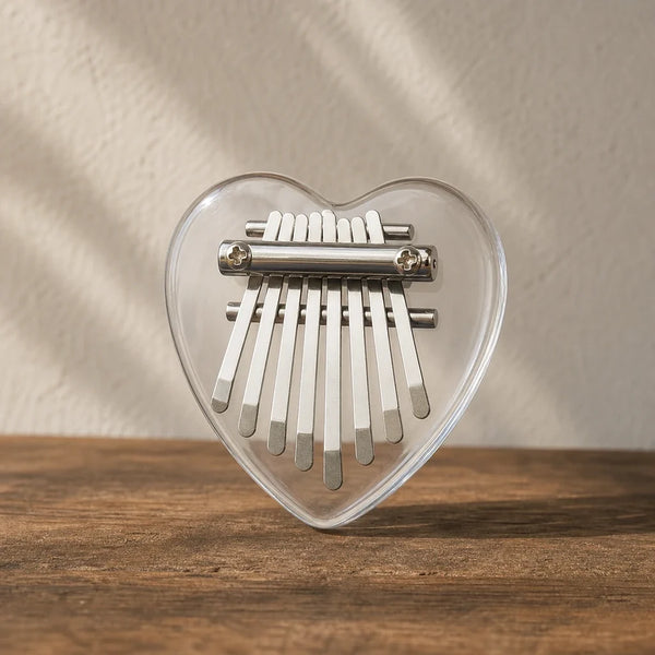 Kalimba 8 Keys - Acrylic, Cat, Heart or Bear