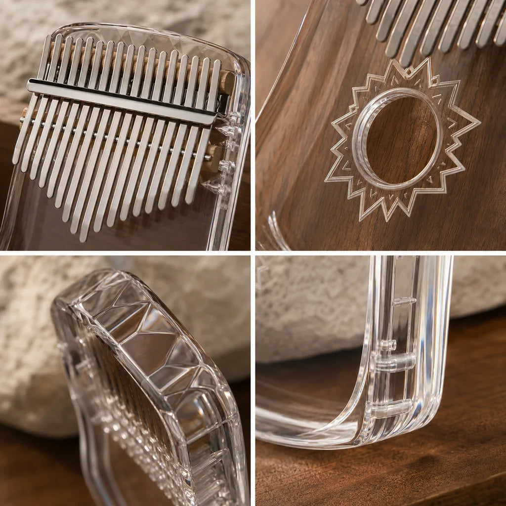 Kalimba 17 Keys - Acrylic with Resonance Chamber