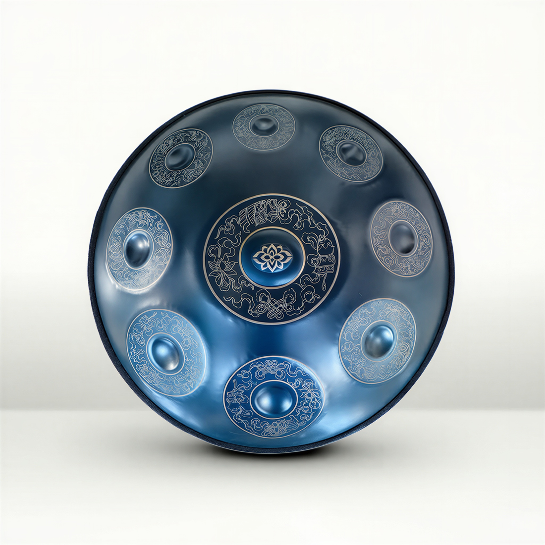Handpan D Minor 9-12 Notes - Nitrided Steel, Blue or Gold