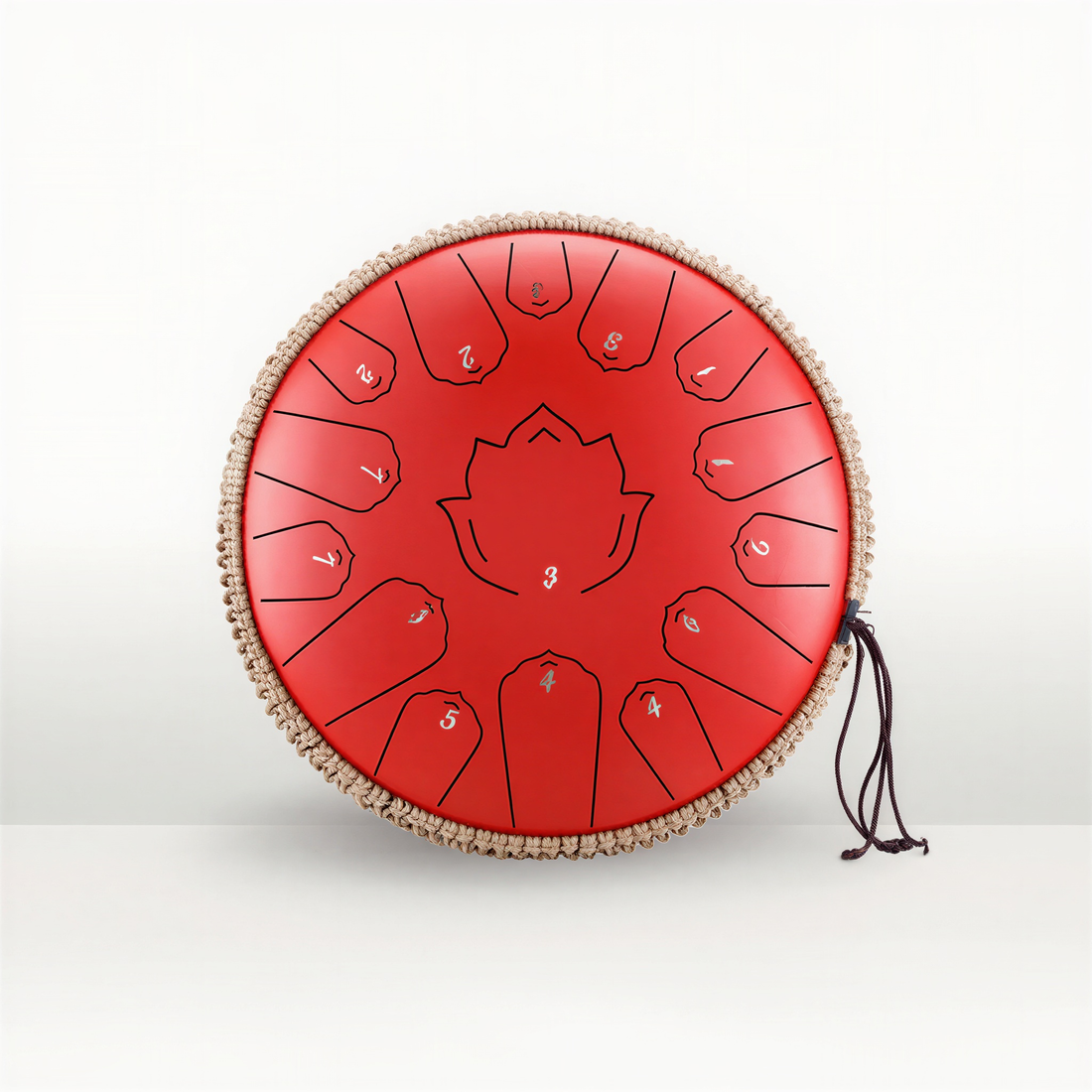 Steel Tongue Drum C Major 15 Notes 35 cm - Stainless Steel