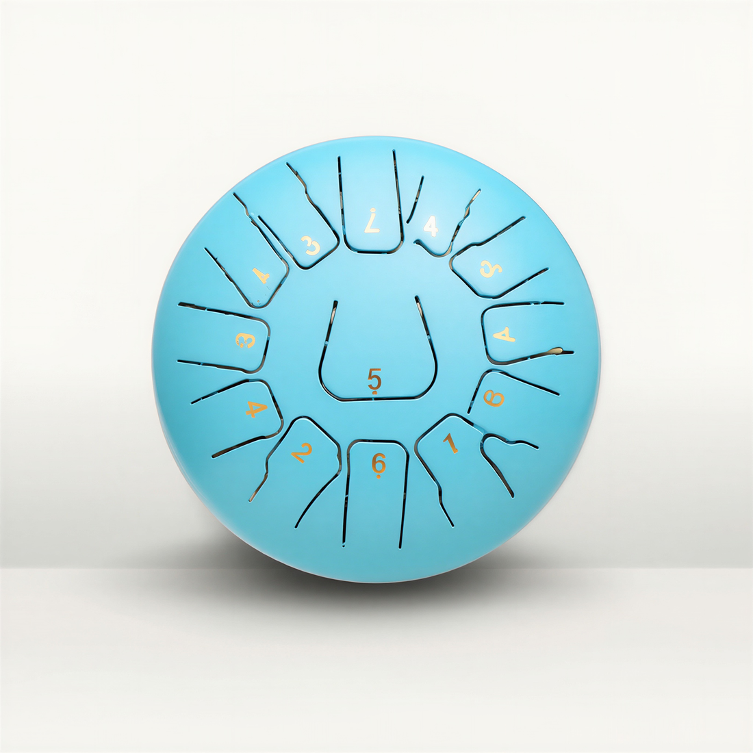 Steel Tongue Drum F Major 11 Notes 440 Hz - Titanium Finish