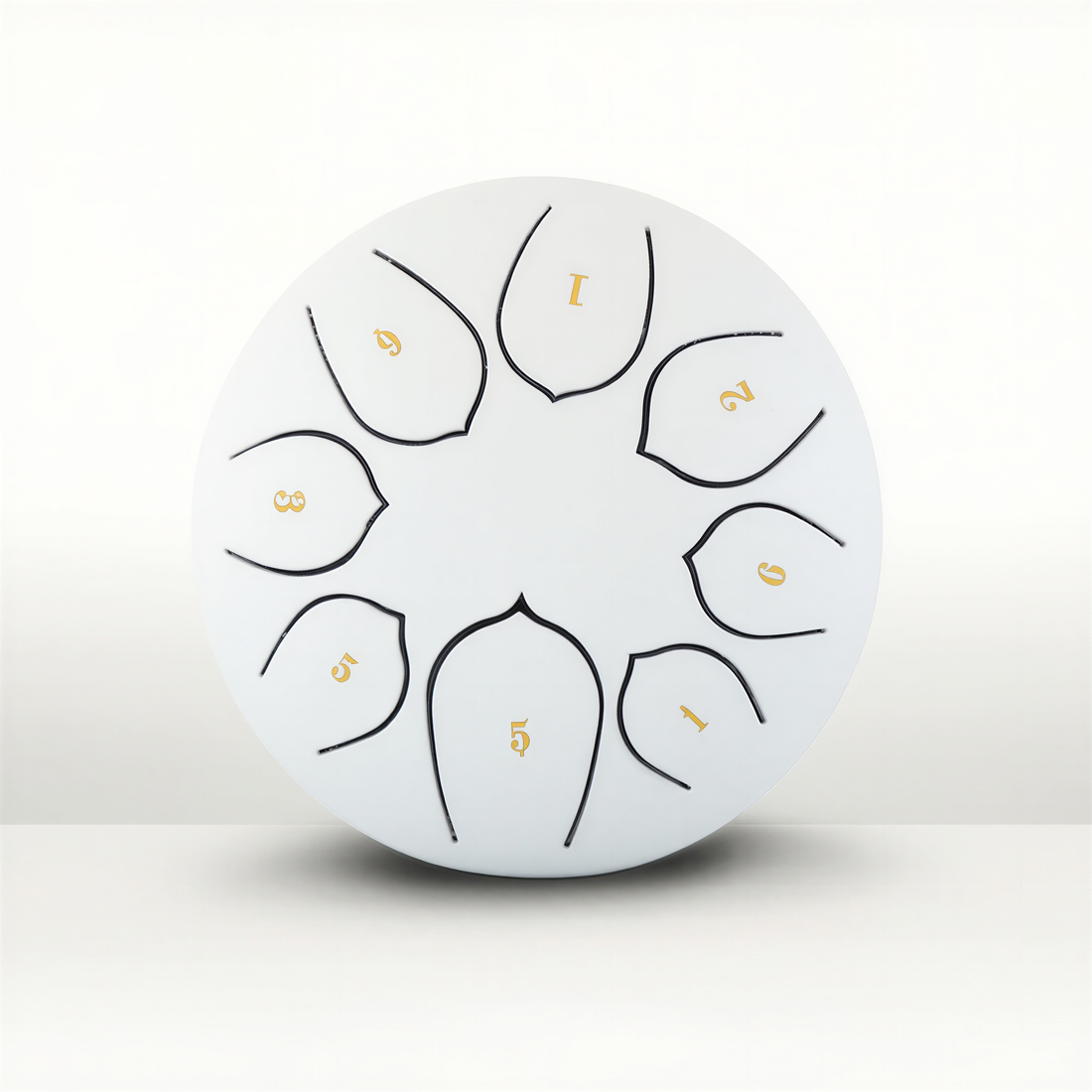 Steel Tongue Drum 8 Notes 15 cm - Carbon Steel, With Accessories