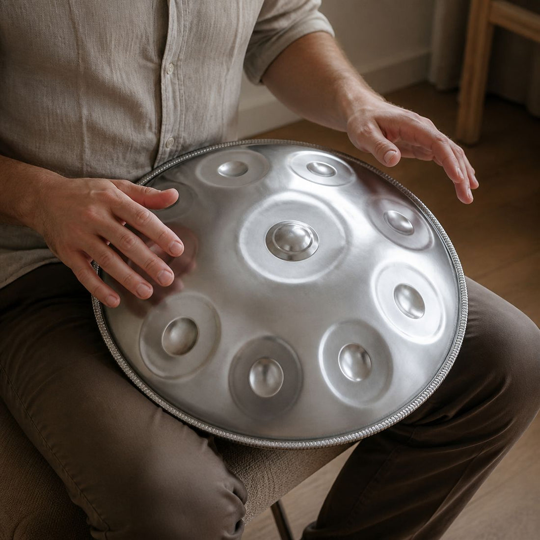 Handpan Air D Minor 9-10 Notes - Kurd or Celtic