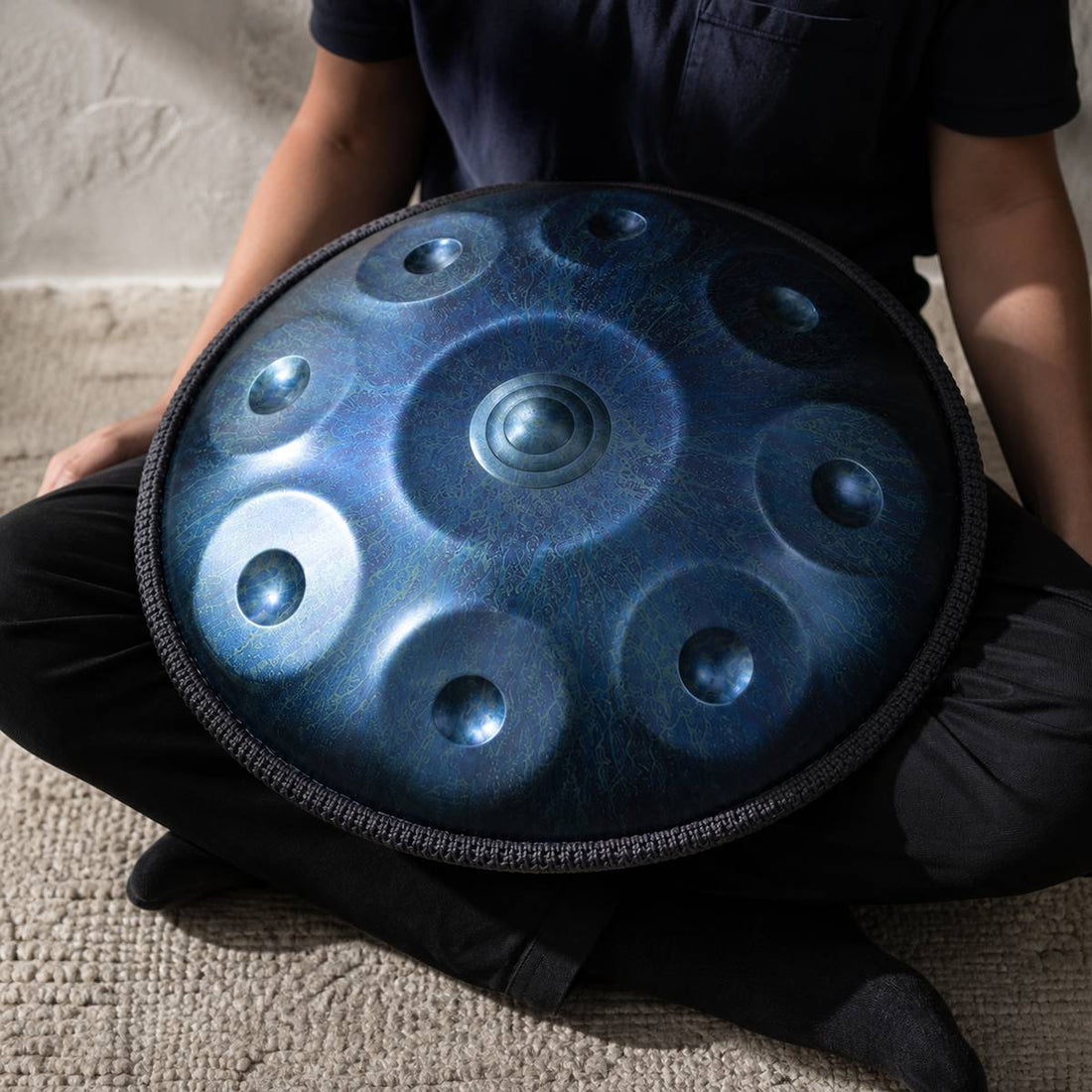 Handpan Stars D Minor 10 Notes - Blue, Hand Tuned