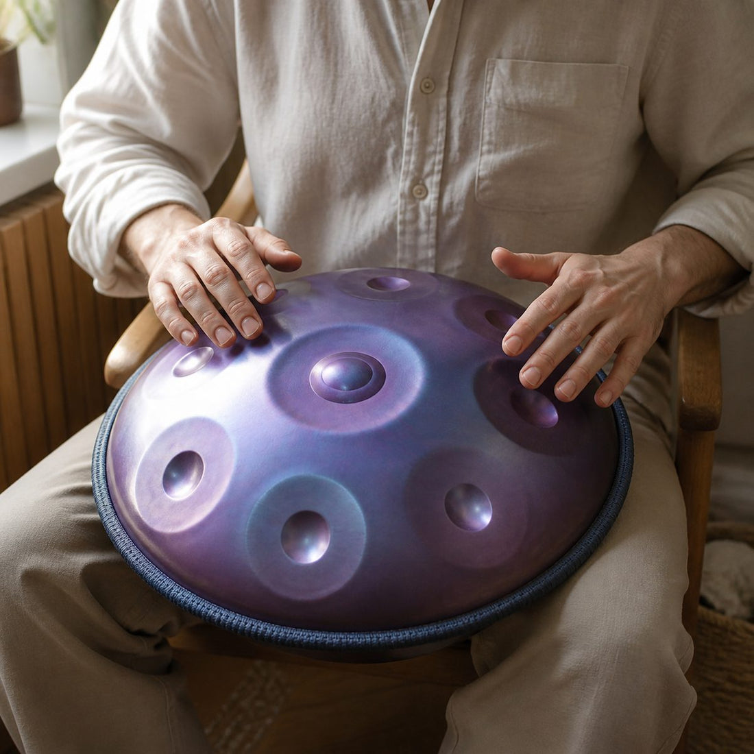 Handpan D Minor 9-12 Notes - Kurd or Amara, 56 cm