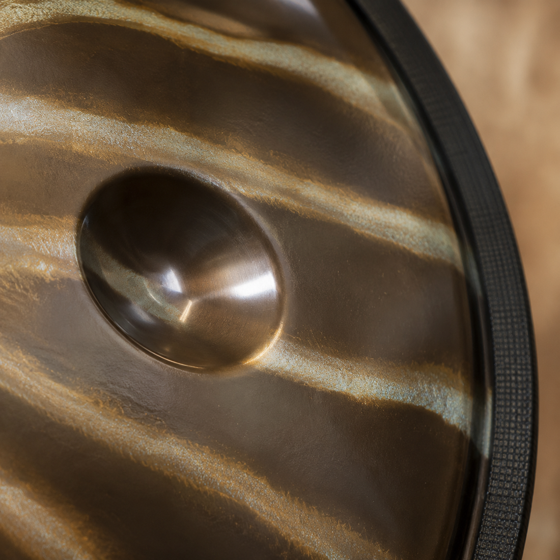 Handpan Elysium D Minor 9-12 Notes - Nitrided, Engraved