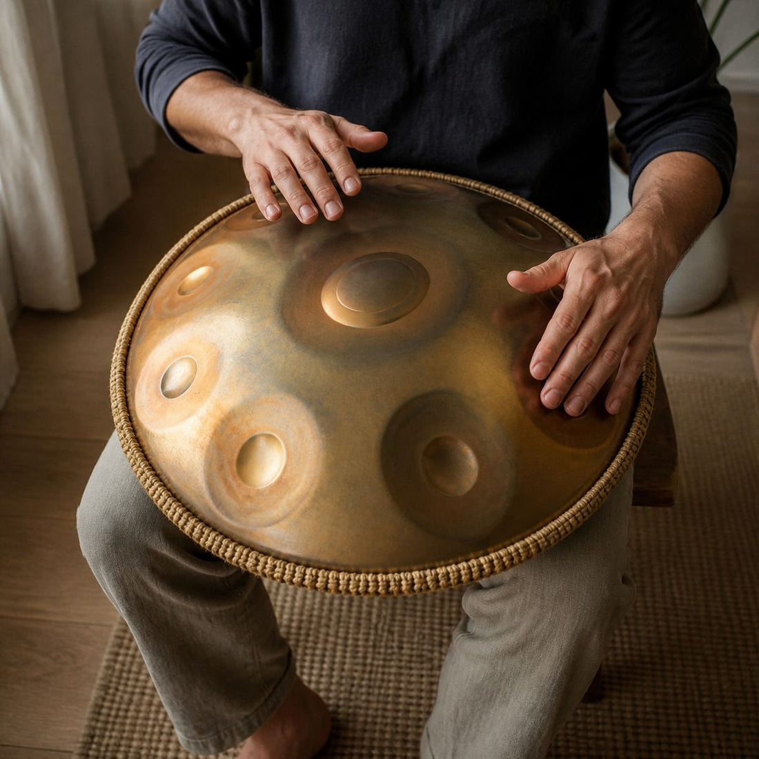 Handpan Kurd D Minor 17 Notes - Double Sided, Gong Scale