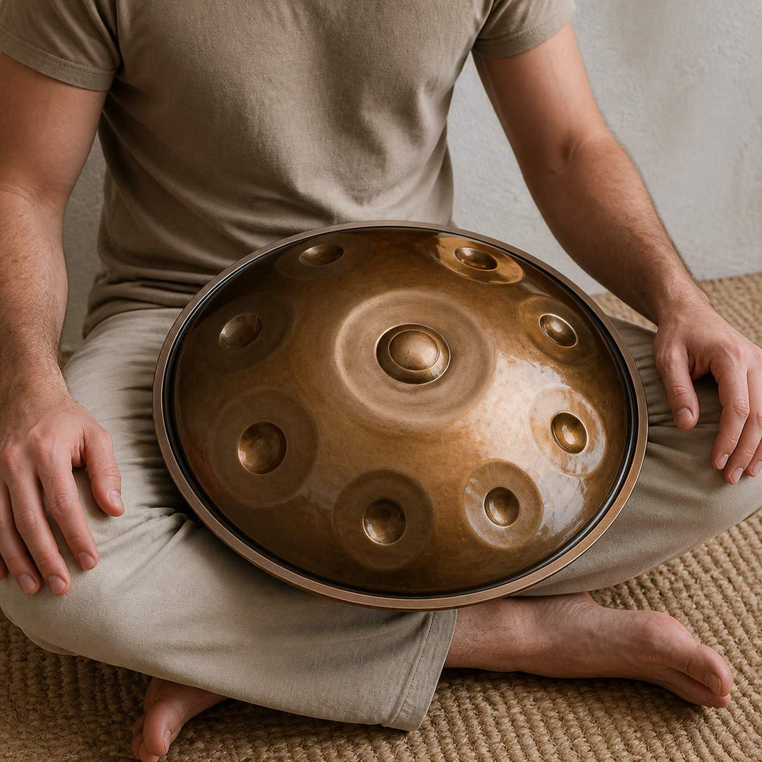 Mini Handpan Palm-Zen F Kurd 9 Notes - Premium Steel