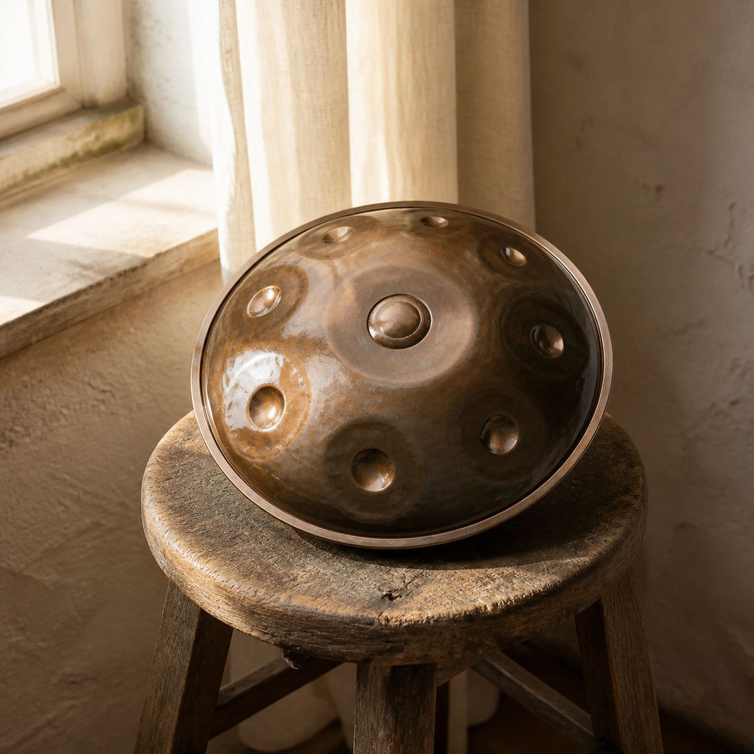 Mini Handpan Palm-Zen F Kurd 9 Notes - Premium Steel