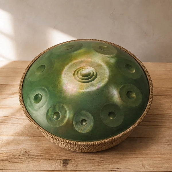 Handpan Emerald D Minor 10 Notes - Green