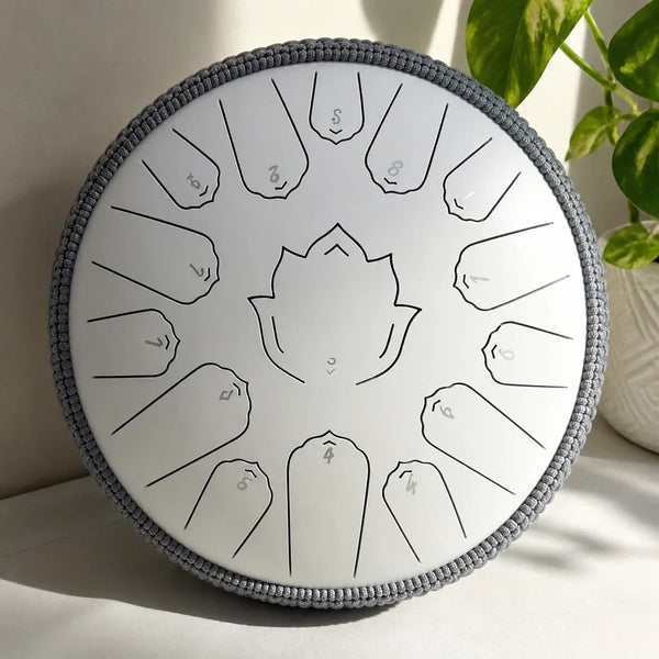 Steel Tongue Drum D 15 Notes 33 cm - Steel