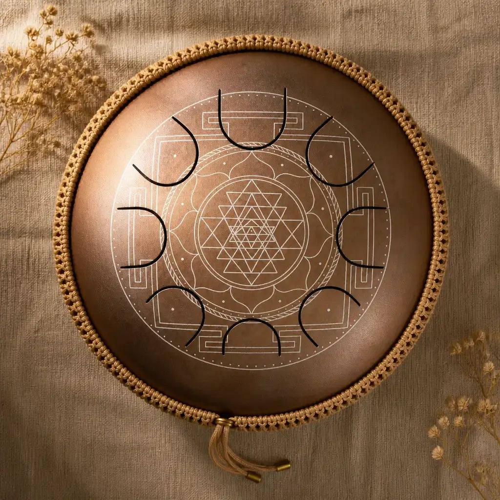 Steel Tongue Drum Enigma Meditation 8 Notes - Hand Tuned