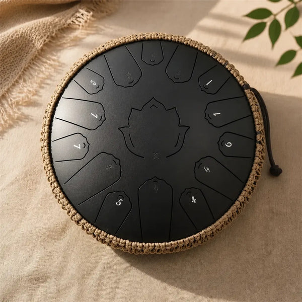 Steel Tongue Drum C Major 15 Notes 35 cm - Stainless Steel