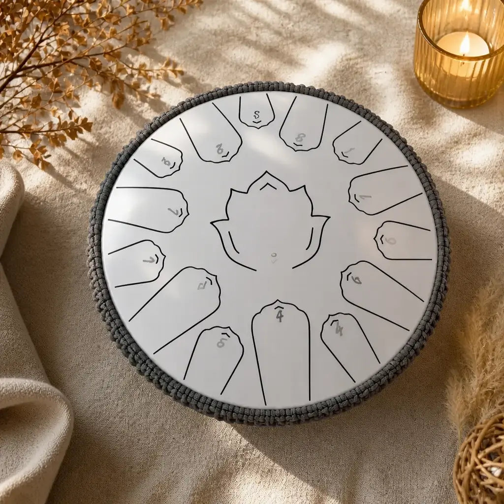 Steel Tongue Drum D 15 Notes 33 cm - Steel
