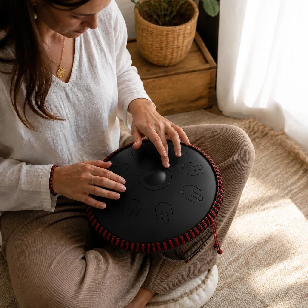 Steel Tongue Drum Solstice 8 Notes - Handpan Look