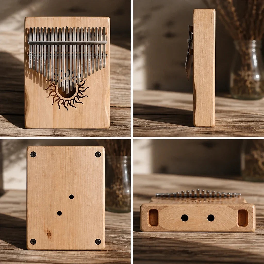 Kalimba 21 Keys - Solid Maple, Premium