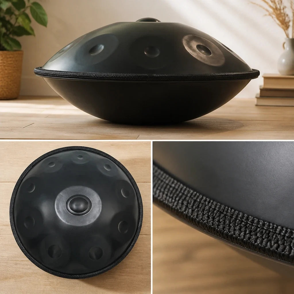 Handpan Kurd D Minor 10 Notes - Nitrided Steel, Black