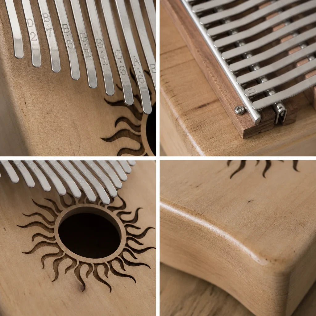 Kalimba 21 Keys - Solid Maple, Premium