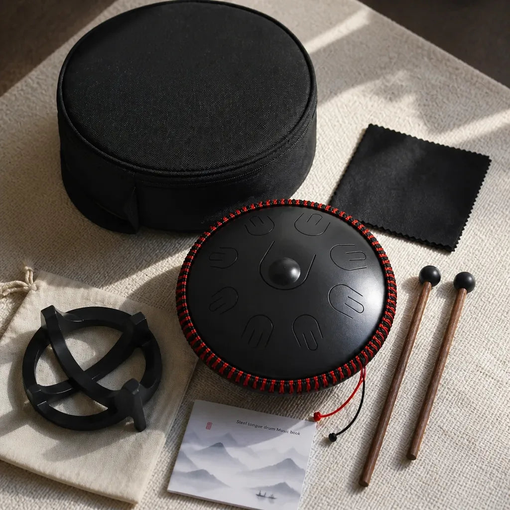 Steel Tongue Drum Solstice 8 Notes - Handpan Look