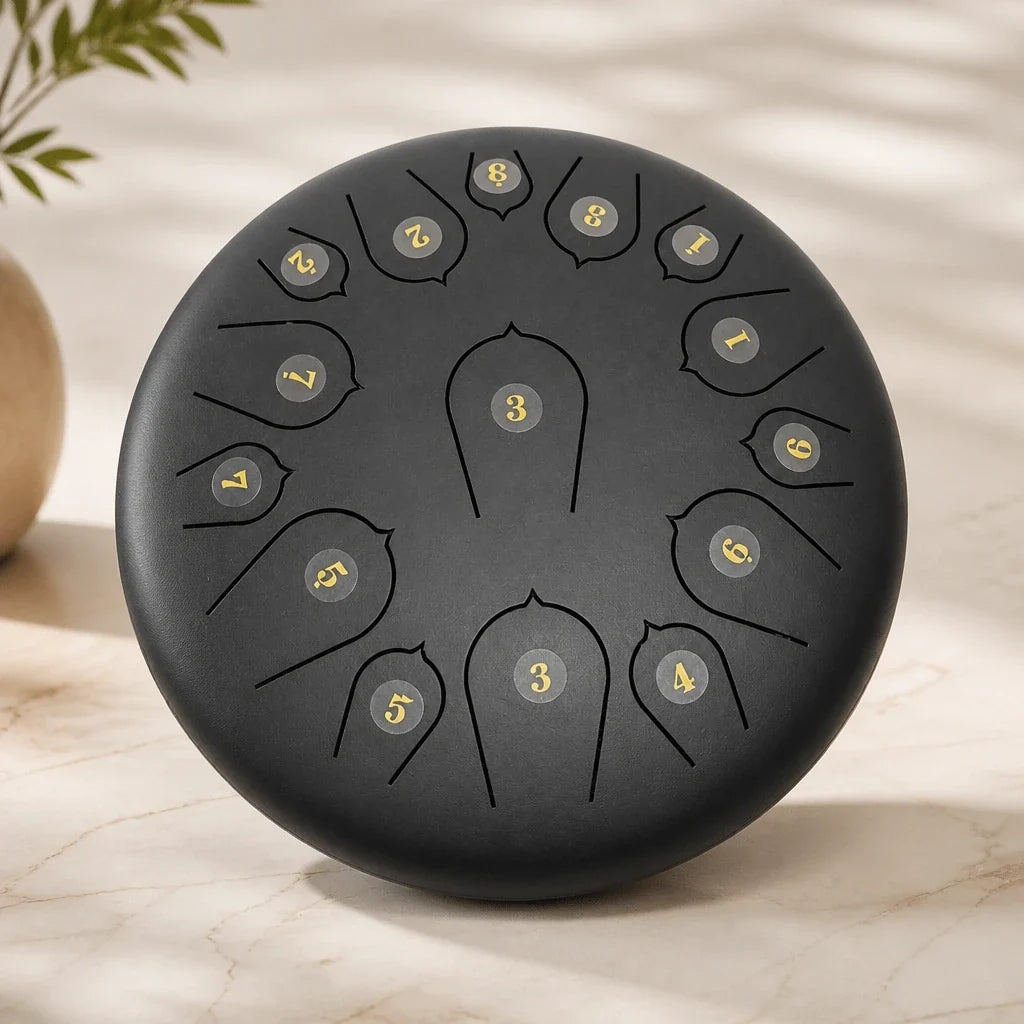 Steel Tongue Drum C Major 15 Notes - Classic, 35 cm