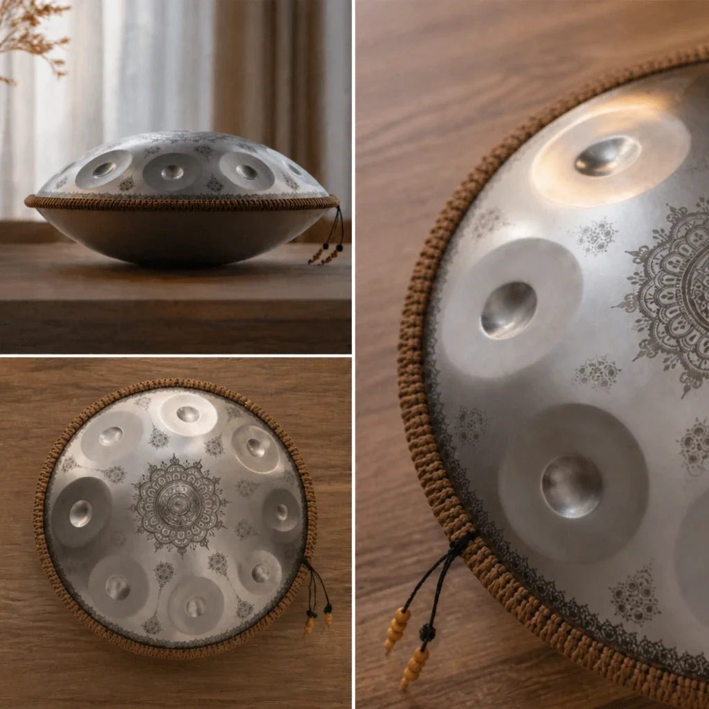 Handpan G Minor 9 Notes - Silver or Gold